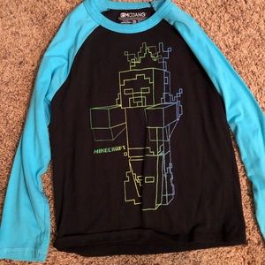 Minecraft long sleeve T-shirt boys size 8